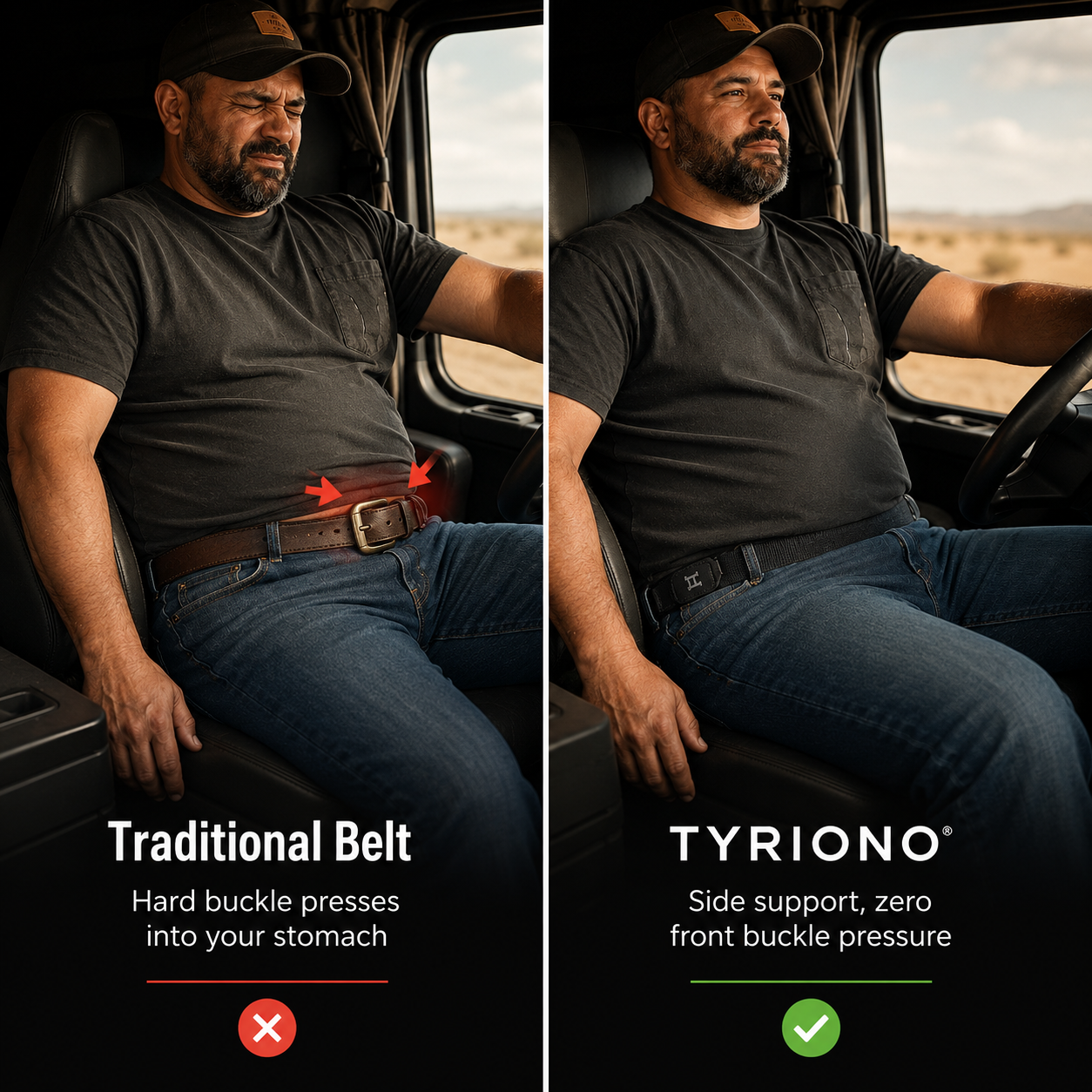 TYRIONO™ Buckle-Free Belt for Long Driving Days