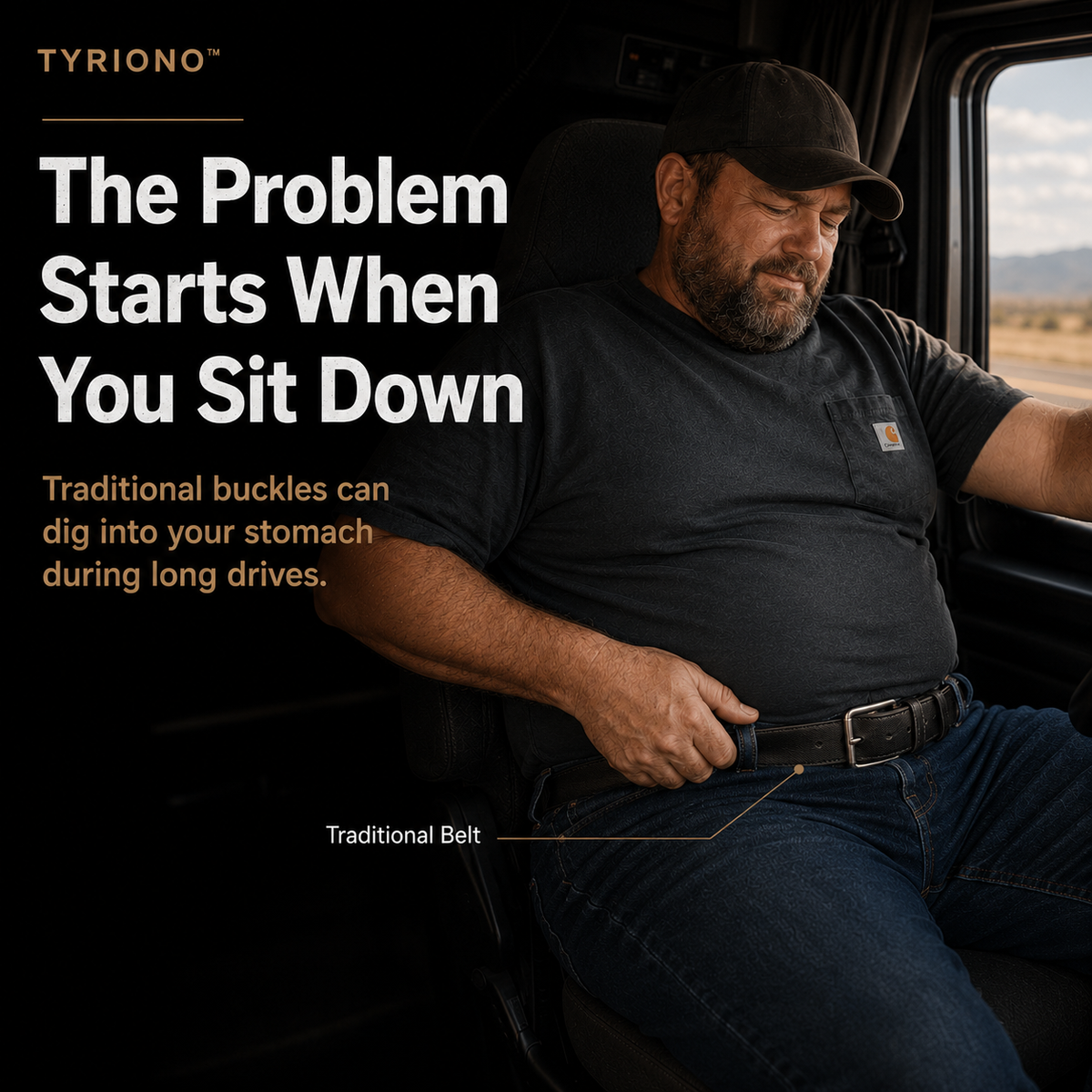 TYRIONO™ Buckle-Free Belt for Long Driving Days